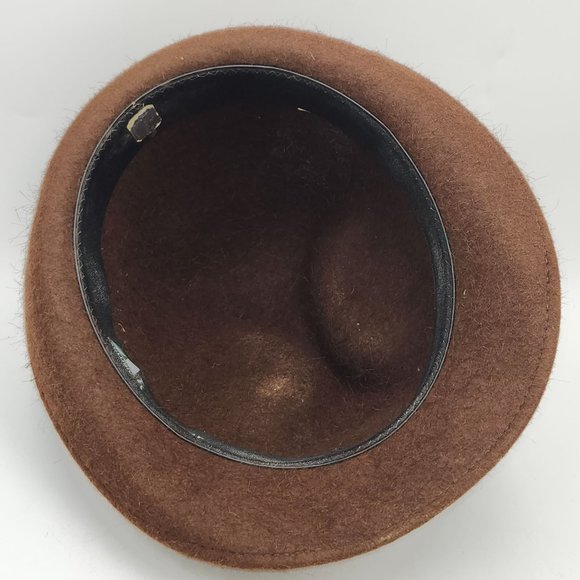 Rein Haar Bavarian Brown Wool Alpine Tyrolean Hat Metal Bayern Lion Crest Pin - Picture 7 of 12